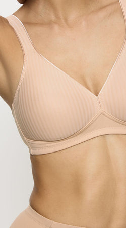Modern Lace+cotton Non Wired Bra